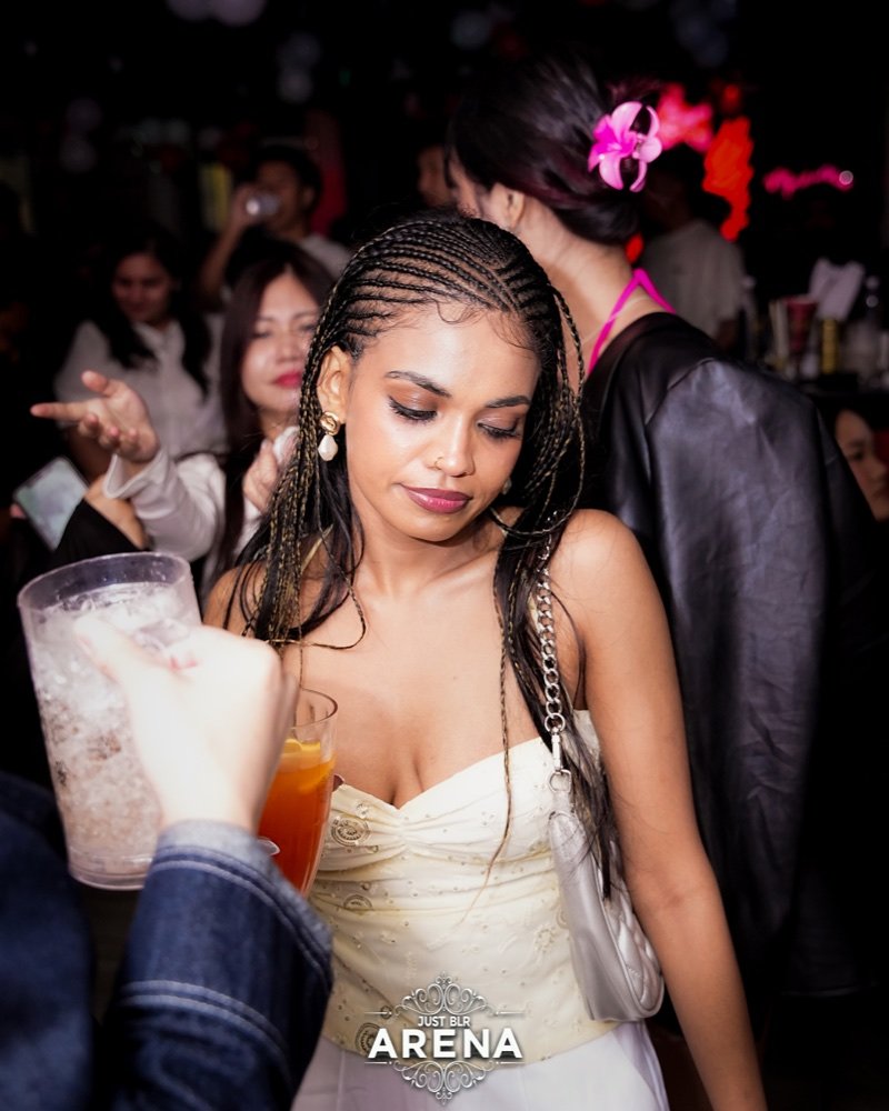 On the dance floor